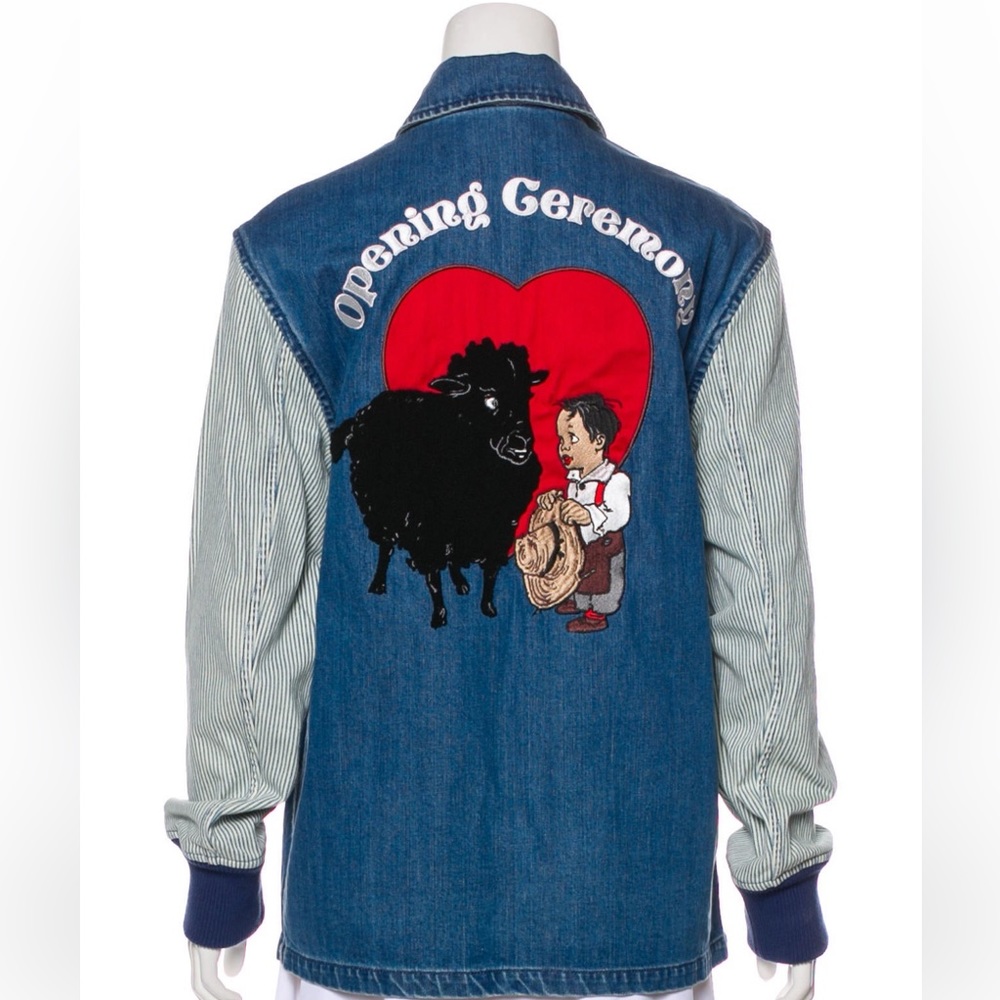 Opening Ceremony embroidered denim jacket